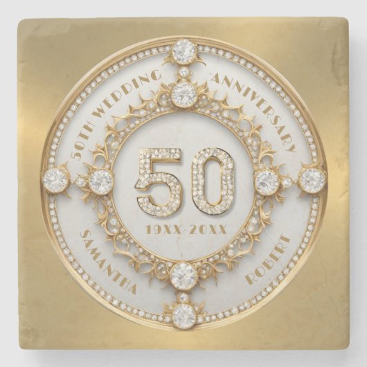 Sierkussen Stenen Onderzetter (Voorkant)