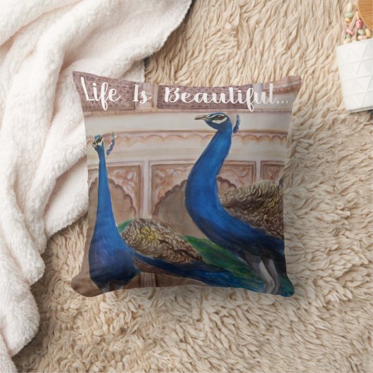 Sierkussen- stengels van de Mahal Kussen (Deken)