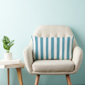 Sierkussen Stripe Aqua Blue White Kussen (Stoel)