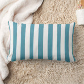 Sierkussen Stripe Aqua Blue White Kussen (Deken)