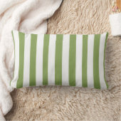 Sierkussen Stripe Green White Kussen (Deken)