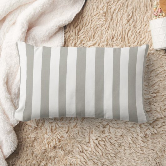 Sierkussen Stripe Grey White Kussen (Deken)