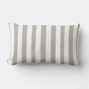 Sierkussen Stripe Grey White Kussen