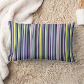 Sierkussen Stripe Paars Blauw Geel Kussen (Deken)
