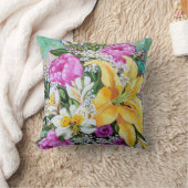 Sierkussen "Sweet and Sassy Spring Bouquet" (Deken)