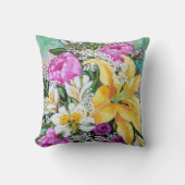 Sierkussen "Sweet and Sassy Spring Bouquet" (Voorkant)