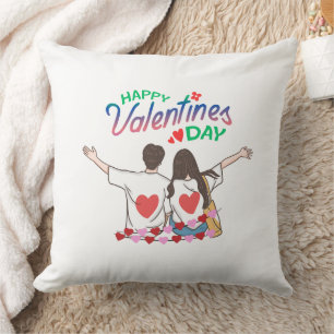 Sierkussen T-shirt cadeau voor Valentijnsdag
