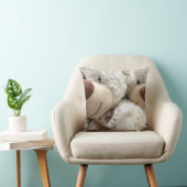Sierkussen "TEDDY BEAR COUPLE" (Stoel)