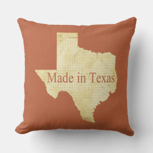 Sierkussen Texas Cream en Rusty Red Square