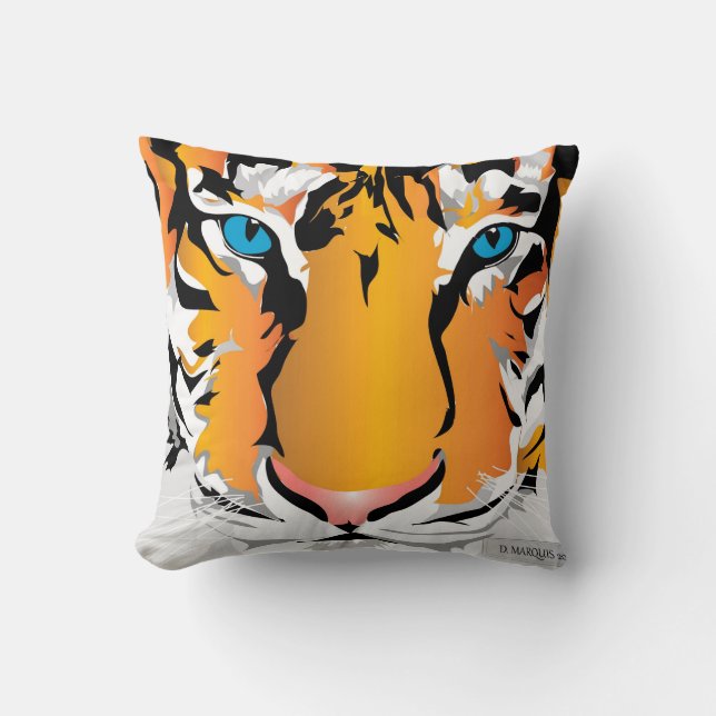 Sierkussen-TIGER-SINAASAPPEL Kussen (Voorkant)