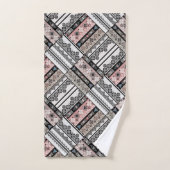 Sierkussen Traditioneel meetkundig stamhout Bad Handdoek (Handdoek)