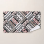 Sierkussen Traditioneel meetkundig stamhout Bad Handdoek (Handdoek)