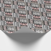 Sierkussen Traditioneel meetkundig stamhout Cadeaupapier (Hoek)