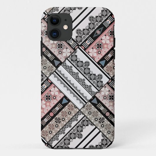 Sierkussen Traditioneel meetkundig stamhout Case-Mate iPhone Case (Achterkant)