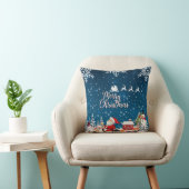 Sierkussen Trendy Merry kerstsnowflakes (Stoel)
