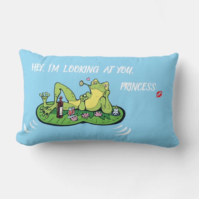 Sierkussen Valentijnsdag Love Frog Kussen (Voorkant)