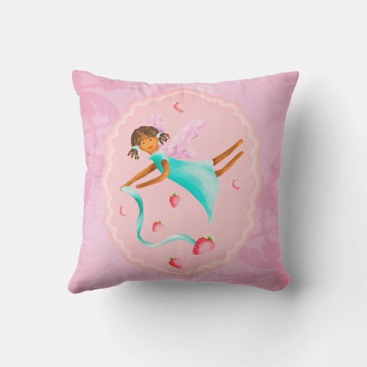 Sierkussen van aardbeienmelk (Achterkant)