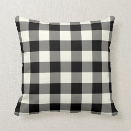 Sierkussen van Black en White Gingham