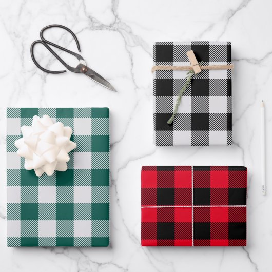 Sierkussen van buffelpatroon inpakpapier vel (Voorkant)