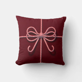 Sierkussen van Candy Cane Bow