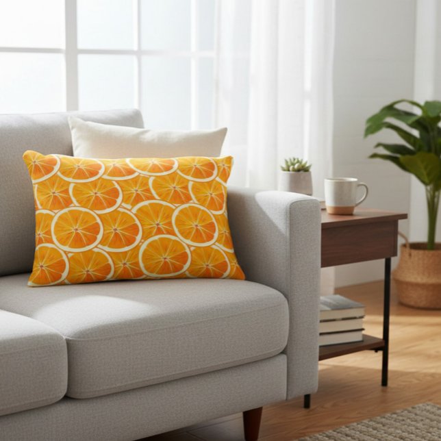 Sierkussen van citrus-Oranje plak Accent Kussen (Creator heeft geüpload)