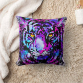 Sierkussen van de blauwe tijger - kleurrijk tijger (Deken)