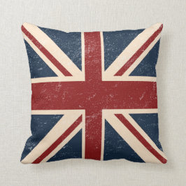 Sierkussen van de Britse vlag met de vlag van de U