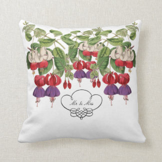 Sierkussen van de heer en mevrouw Fuschia Flower