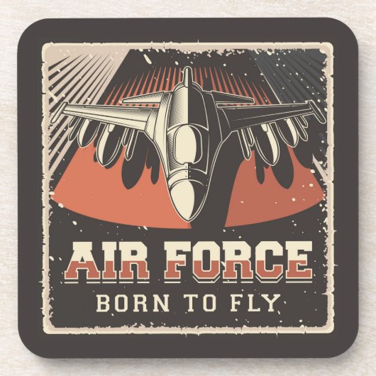 Sierkussen van de luchtmacht bier onderzetter (Voorkant)