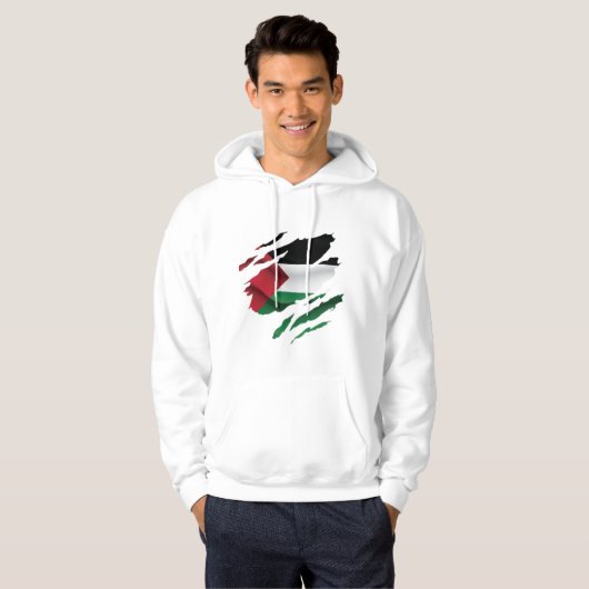 Sierkussen van de Palestijnse pride Flag T-Shirt (Voorkant volledig)