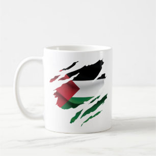 Sierkussen van de Palestijnse pride Flag T-Shirt Koffiemok