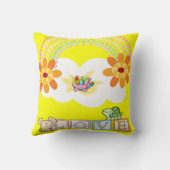 Sierkussen van de rode regenboogwolken (Achterkant)