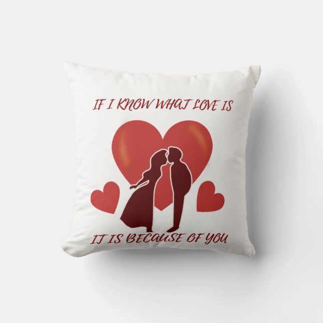 Sierkussen van de romantische Valentijns (Voorkant)