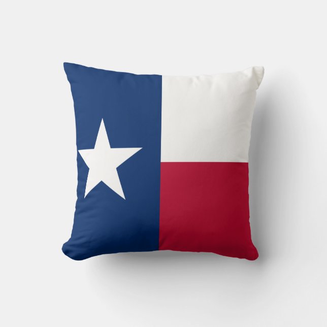 Sierkussen van de Texas State flag square zipper (Voorkant)