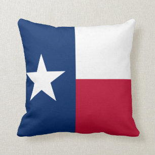 Sierkussen van de Texas State flag square zipper