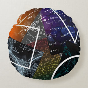 Sierkussen van de wiskundige formule rond kussen