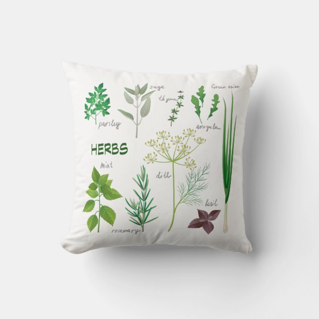Sierkussen van geassorteerde kruiden (Voorkant)