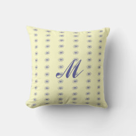 Sierkussen van het bloktekenmonogram