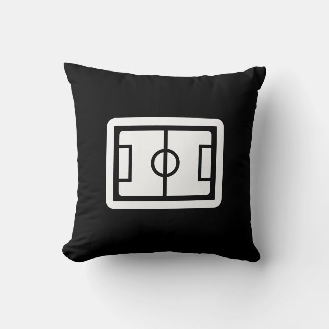 Sierkussen van het Pictogram van het Voetbal (Voorkant)