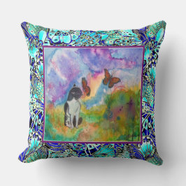 Sierkussen van kat en van monarchen (scharnieren)