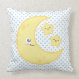 Sierkussen van Kawaii Moon en Stars