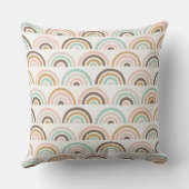 Sierkussen van Kinderen van gestreepte regenbogen (Achterkant)