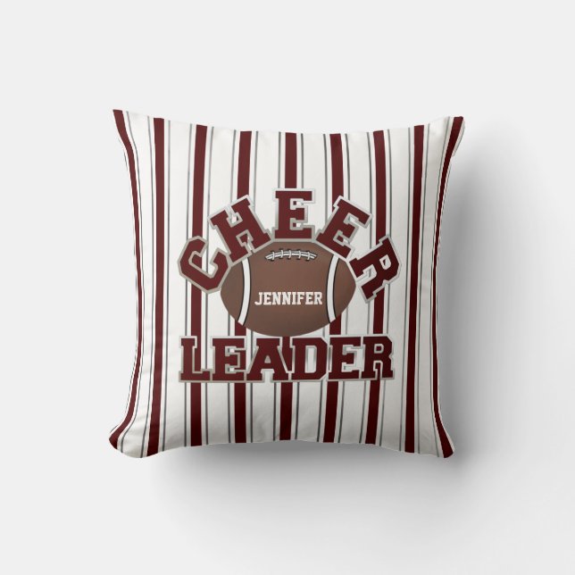 Sierkussen van Maroon en White Cheerleader (Voorkant)