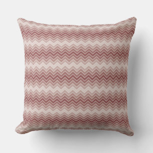 Sierkussen van Marsala Ombre Chevron