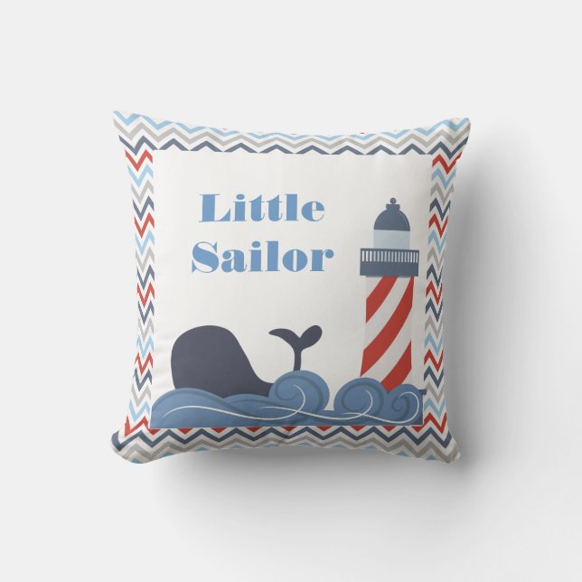 Sierkussen van Nautical Boy door CBendel Design (Voorkant)