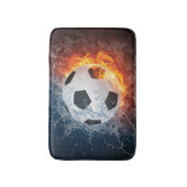 Sierkussen van ontvlammend Football/Voetbal Badmat (Voorkant Verticaal)