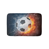 Sierkussen van ontvlammend Football/Voetbal Badmat (Voorkant)