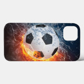 Sierkussen van ontvlammend Football/Voetbal Case-Mate iPhone Case (Achterkant (horizontaal))