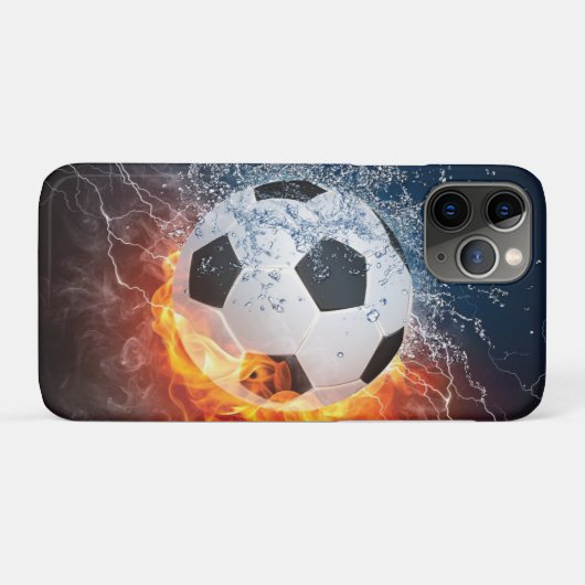 Sierkussen van ontvlammend Football/Voetbal Case-Mate iPhone Case (Achterkant (horizontaal))