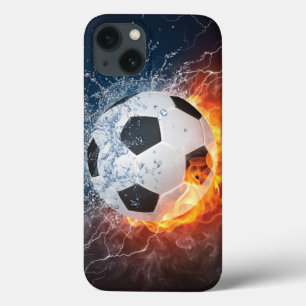 Sierkussen van ontvlammend Football/Voetbal Case-Mate iPhone Case
